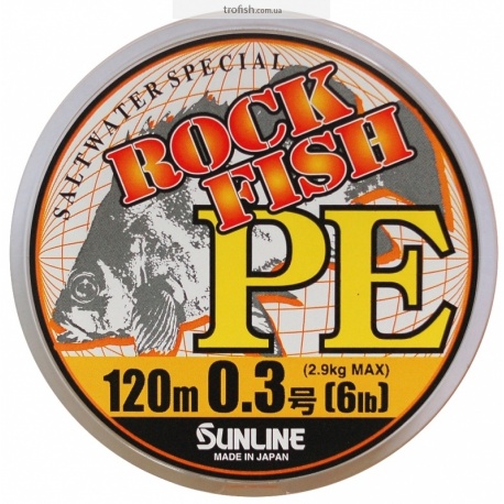 Шнур Sunline ROCK FISH PE 120м