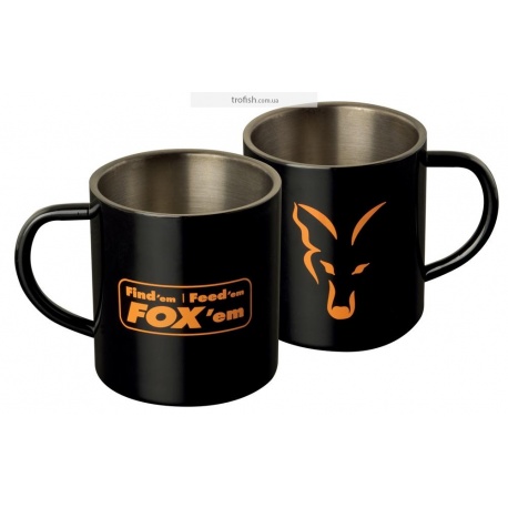 Fox Stainless Black XL 400ml Mug FFF  Кружка	CLU254