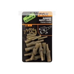 Fox  Edges Running Safety Clips Trans Khaki x 8Клипса для скользящей оснастки 	CAC582	