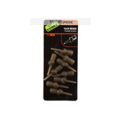 Fox  Edges Tulip Bead Trans Khaki x 10  Клипса для скользящей оснастки  	CAC599	