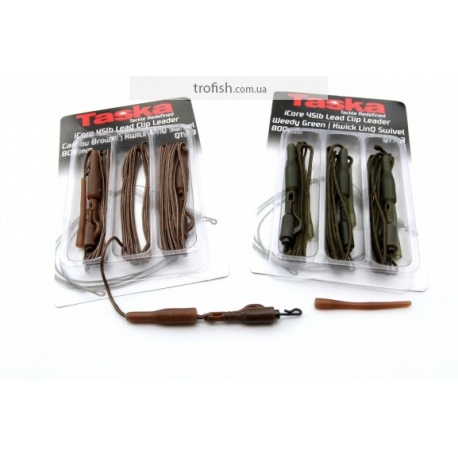 Taska  iCore 45lb Lead Clip Leader Kwick LinQ Swivel TAS1430 - 1431