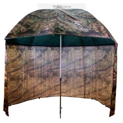 Delphin Зонт Umbrella  PVC with extended side wall 250cm/камуфляжный