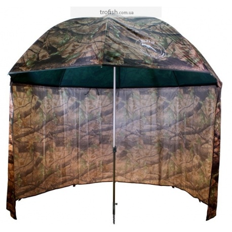 Delphin Зонт Umbrella  PVC with extended side wall 250cm/камуфляжный