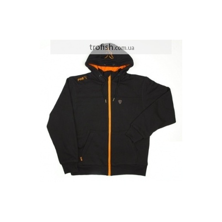 Fox Black / Orange Heavy Lined Hoodie  Толстовка