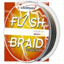 Climax Шнур  Flash Braid Green 100 m (в индивидуальной упаковке)
