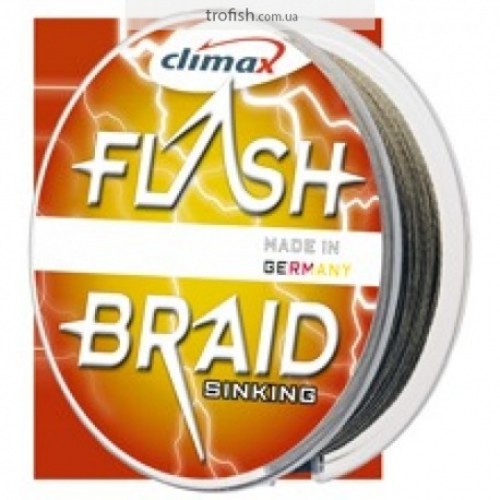 Climax Шнур  Flash Braid Green 100 m (в индивидуальной упаковке)