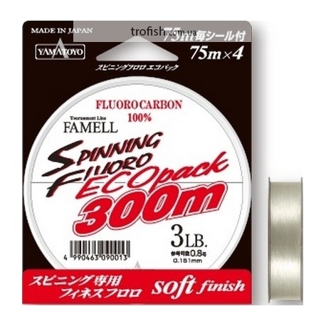 Yamatoyo Флюорокарбон  Spinning Fluoro Eco 300 m