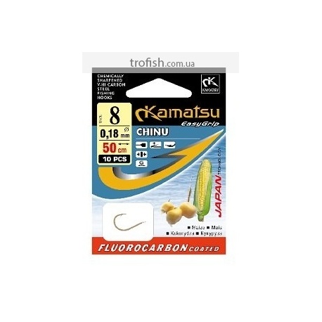 Kamatsu Крючки  Chinu  К-007 BLN  c поводком  50 cm