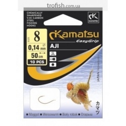 Kamatsu Крючки  Aji  К-016 G  c поводком   50 cm