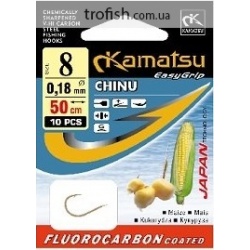Kamatsu Крючки  Chinu  К-007 G  c поводком  50 cm