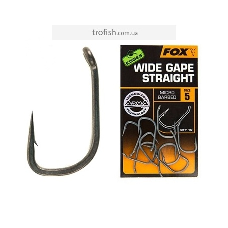 Fox Edges Armapoint Wide gape straight Крючки тефлоновые 	CHK174-CHK179