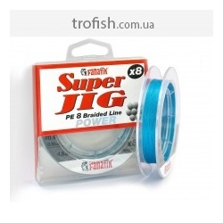 Fanatik  Шнур плетеный  Super Jig PE X8 75 m blue