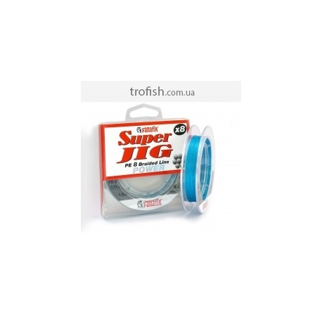 Fanatik  Шнур плетеный  Super Jig PE X8 75 m blue