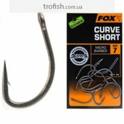 Fox Edges Armapoint Curve shank short size Крючки тефлоновые CHK206-CHK211