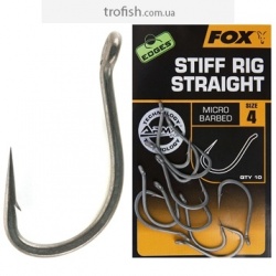 Fox Edges Armapoint Stiff Rig straight Крючки тефлоновые 	CHK160-CHK164