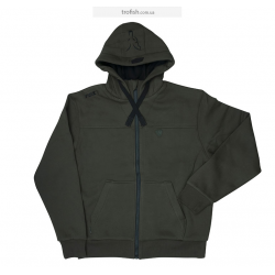 Fox Green / black heavy lined hoodie  Толстовка