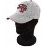 Fox Chunk Grey/Burgundy Twill Baseball Cap Кепка CPR602