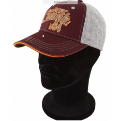 Fox Chunk Grey/Burgundy/Orange Baseball Cap Кепка 	CPR601