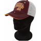 Fox Chunk Grey/Burgundy/Orange Baseball Cap Кепка 	CPR601