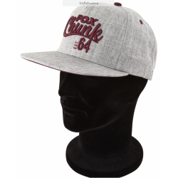 Fox Chunk Grey/Burgundy Snapback  Кепка 	CPR605