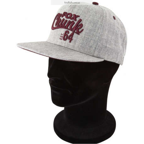 Fox Chunk Grey/Burgundy Snapback  Кепка 	CPR605