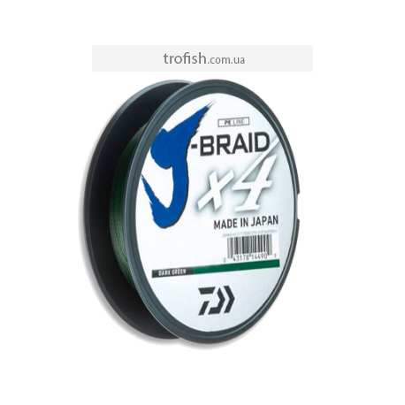 Daiwa Шнур  J-Braid X4E 270 m dark green