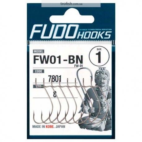 Крючки Fudo Worm FW-01 Black