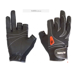  Fishing ROI  Перчатка спиннингиста  WK-05 black  (c 2 пальц.)