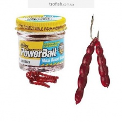 Berkley Приманка  Gulp! Power Blood Worm Мотыль