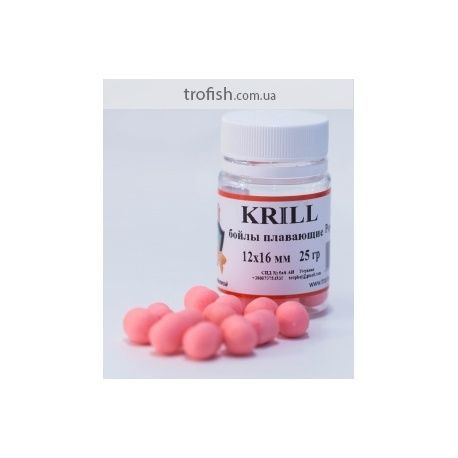 Бойлы плавающие "KRILL" 12х16 мм 25 г