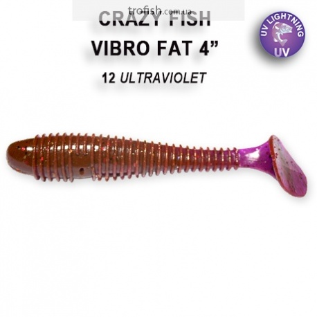 Crazy Fish Силиконовые приманки Vibro Fat 4''