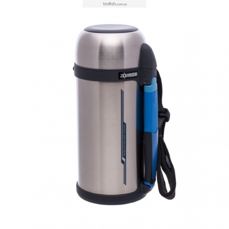 Термос Zojirushi SF-CС15XA 1.5 л (складная ручка+ремешок) ц:стальной