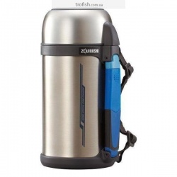 Термос Zojirushi SF-CС20XA 2 л (складная ручка+ремешок) ц:стальной