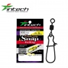 Застежка с вертлюжком Intech Quick lock Snap Rolling Matt black (5 шт)