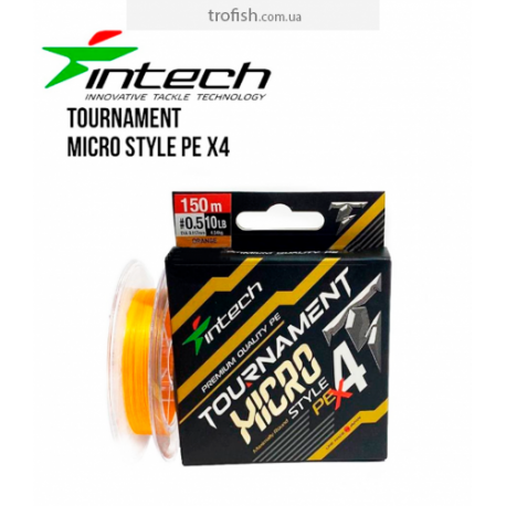 Шнур плетеный Intech Tournament Micro Style PE X4 150m 
