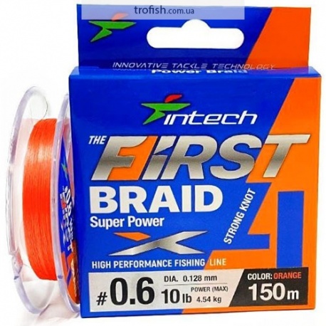 Шнур плетеный Intech First Braid X4 100m