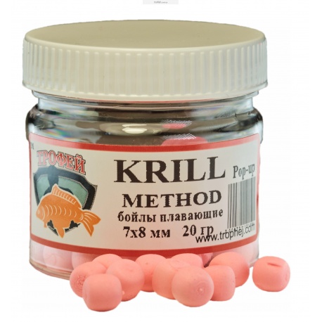 Бойлы плавающие "Метод-KRILL" 7х8мм 20 гр.