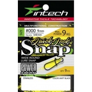 Застежка Intech Quick lock Snap Matt black (9 шт)
