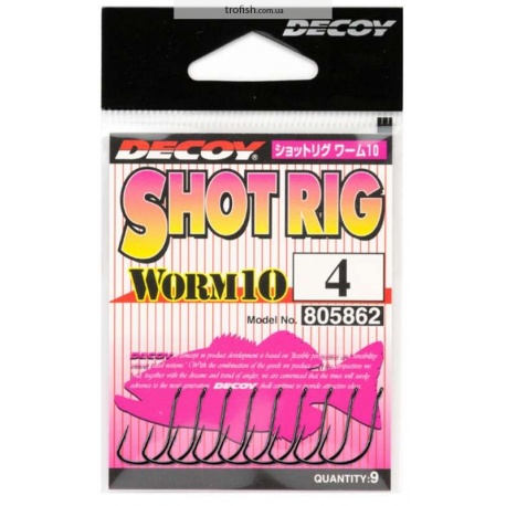 Крючок Decoy Worm 10 Shot Rig