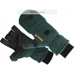 Перчатки флисовые Fishing ROI Fleece glover Dark Green 