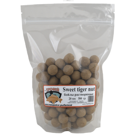 Бойлы раств. насадочные "Sweet tiger nut" 20 мм 500 гр.