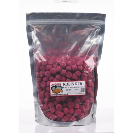Пеллетс "Robin Red"долгорастворимый 16 мм 1 кг