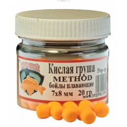 Бойлы плавающие "Метод-Кислая Груша" 7х8мм 20 г