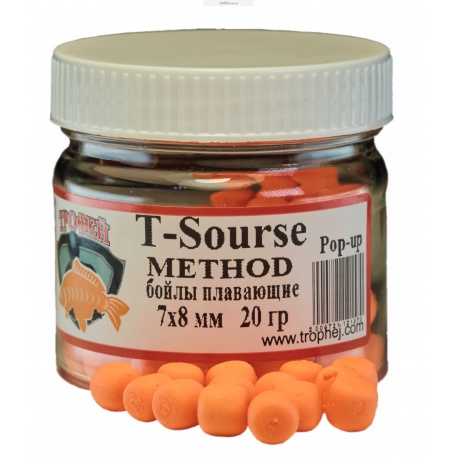Бойлы плавающие "Метод-T-Sourse" 7х8мм 20 гр