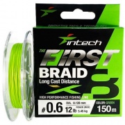 Шнур плетеный Intech First Braid X8 Green 150m