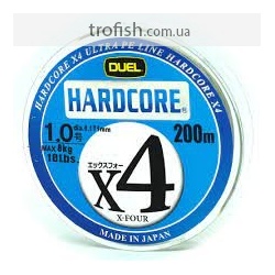 Шнур Duel Hardcore X4 200m Multicolor